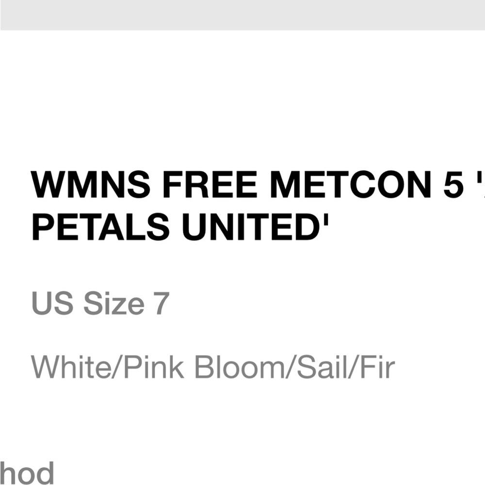 New Metcon 5 size 7